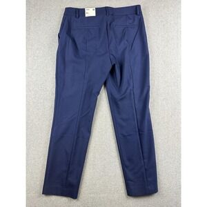 Express Columnist Pants Womens 10R Navy Ankle Mid Rise Stretch Dress Work NWT